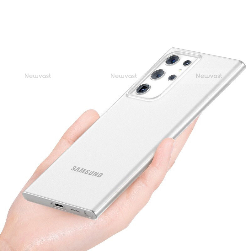 Ultra-thin Transparent Matte Finish Case H01 for Samsung Galaxy S21 Ultra 5G White