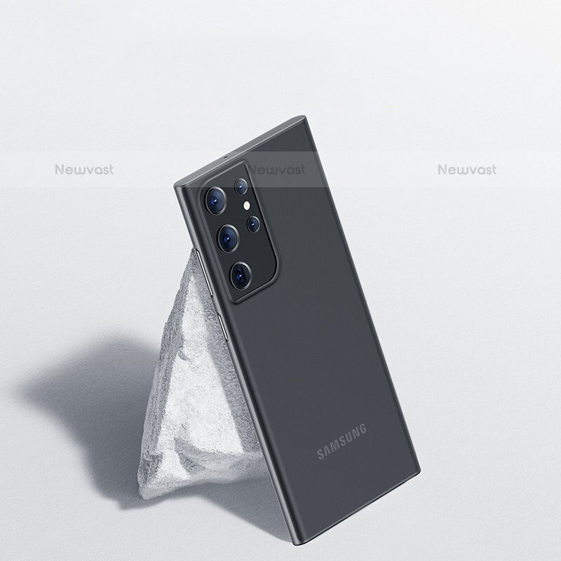 Ultra-thin Transparent Matte Finish Case H01 for Samsung Galaxy S22 Ultra 5G Black