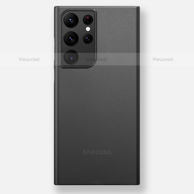 Ultra-thin Transparent Matte Finish Case H02 for Samsung Galaxy S22 Ultra 5G Black