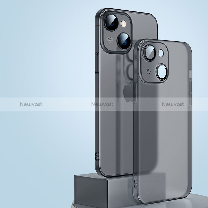 Ultra-thin Transparent Matte Finish Case QC1 for Apple iPhone 12 Black