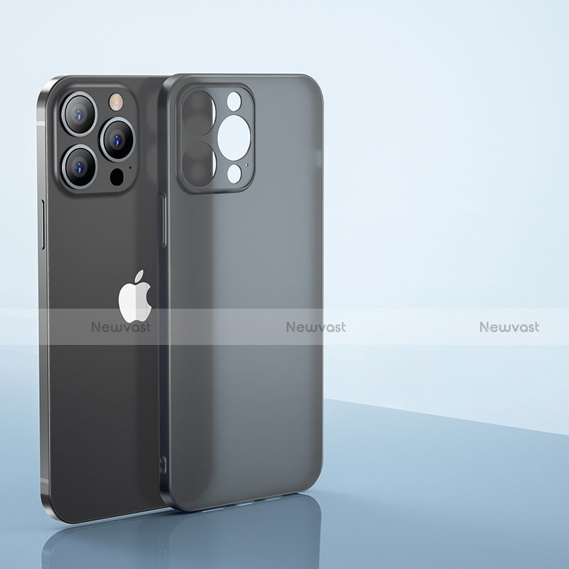 Ultra-thin Transparent Matte Finish Case U01 for Apple iPhone 13 Pro Max Black