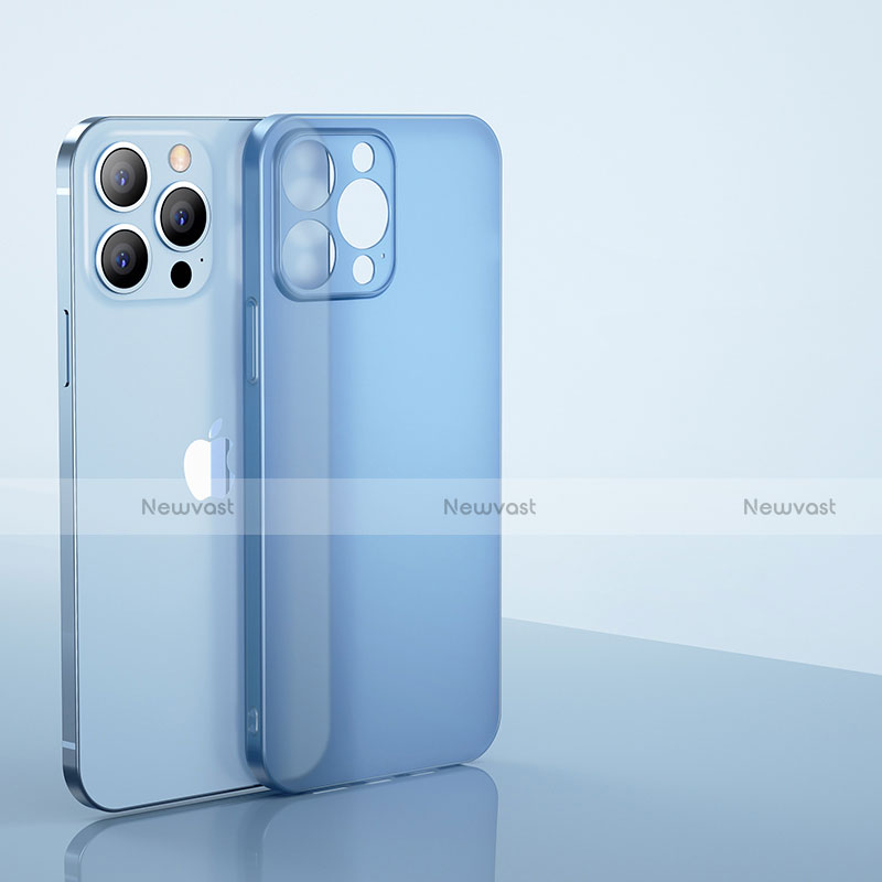 Ultra-thin Transparent Matte Finish Case U01 for Apple iPhone 14 Pro Max Blue