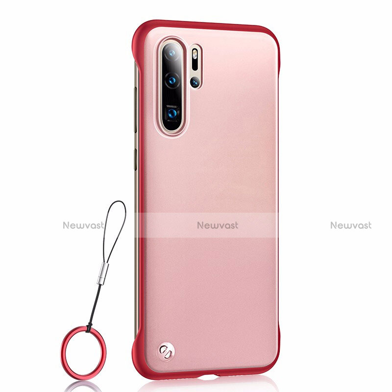 Ultra-thin Transparent Matte Finish Case U01 for Huawei P30 Pro Red