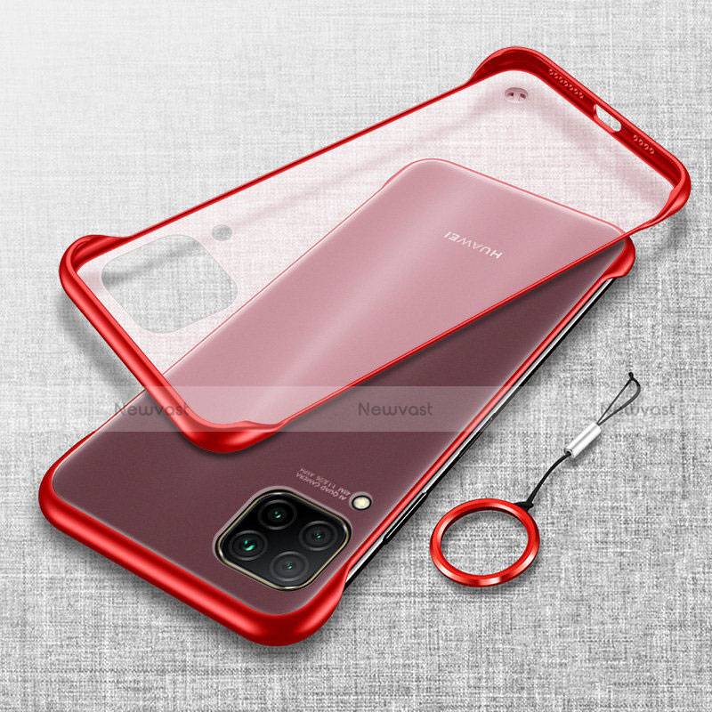 Ultra-thin Transparent Matte Finish Case U01 for Huawei P40 Lite Red