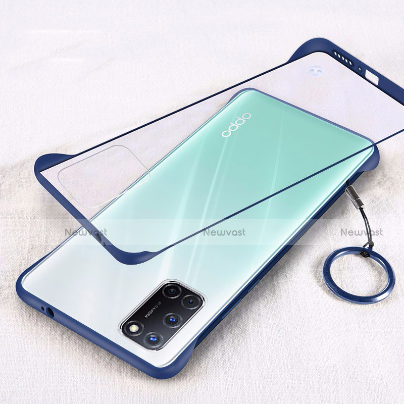 Ultra-thin Transparent Matte Finish Case U01 for Oppo A52 Blue