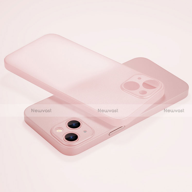 Ultra-thin Transparent Matte Finish Case U02 for Apple iPhone 13 Mini Pink