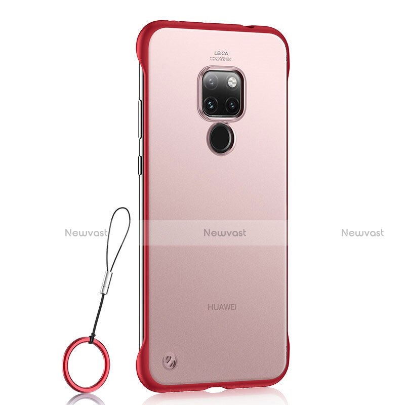 Ultra-thin Transparent Matte Finish Case U03 for Huawei Mate 20 Red