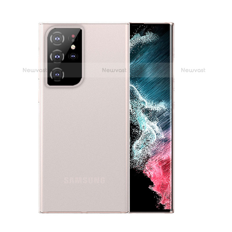 Ultra-thin Transparent Matte Finish Case U03 for Samsung Galaxy S21 Ultra 5G White