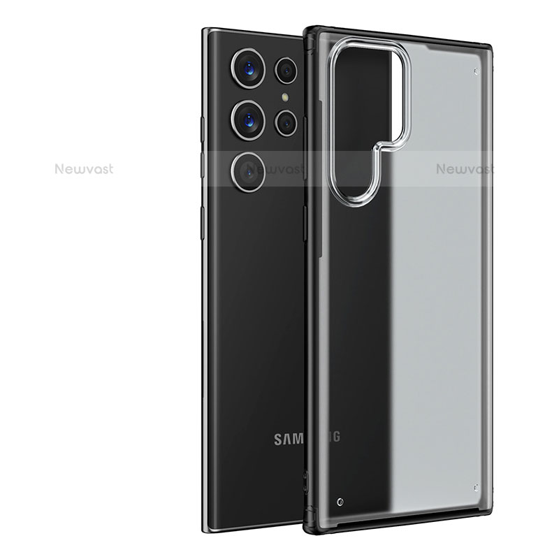 Ultra-thin Transparent Matte Finish Case U04 for Samsung Galaxy S21 Ultra 5G Black