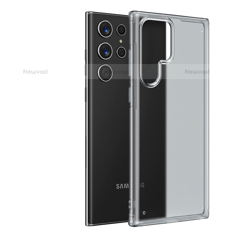 Ultra-thin Transparent Matte Finish Case U04 for Samsung Galaxy S22 Ultra 5G White