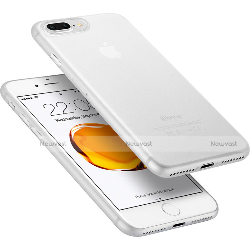 Ultra-thin Transparent Matte Finish Case W01 for Apple iPhone 8 Plus White