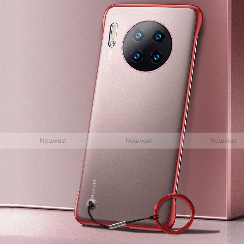 Ultra-thin Transparent Matte Finish Cover Case for Huawei Mate 30 Pro 5G Red