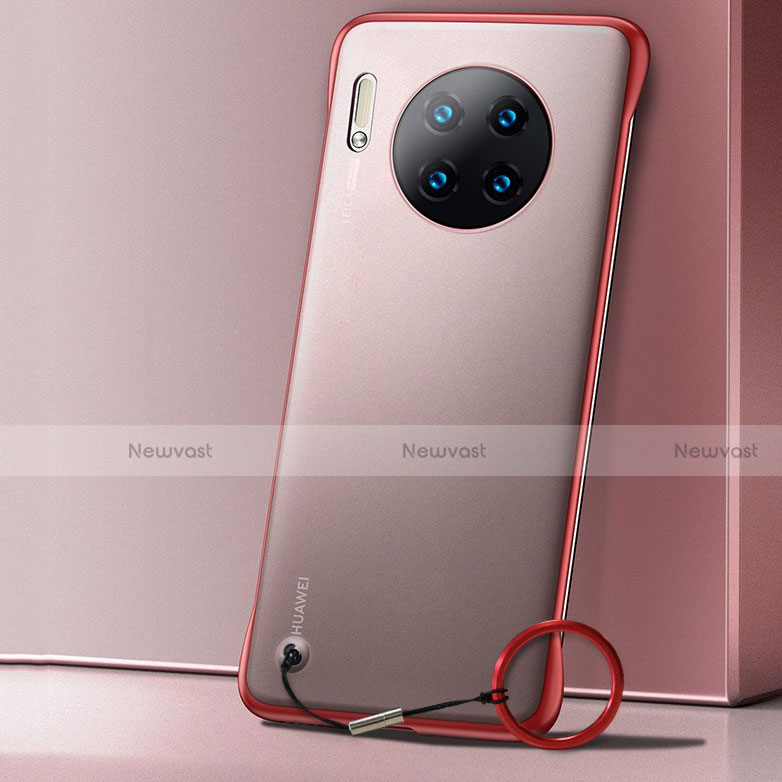 Ultra-thin Transparent Matte Finish Cover Case for Huawei Mate 30 Pro Red