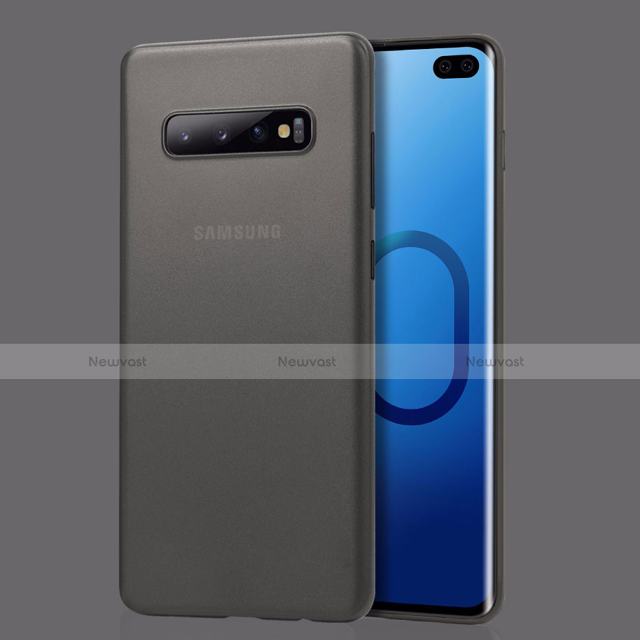 Ultra-thin Transparent Matte Finish Cover Case for Samsung Galaxy S10 Plus Gray