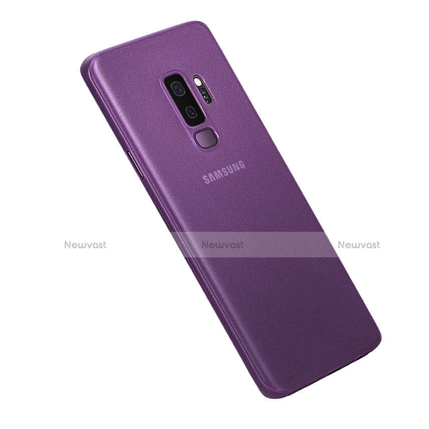 Ultra-thin Transparent Matte Finish Cover Case for Samsung Galaxy S9 Plus Purple