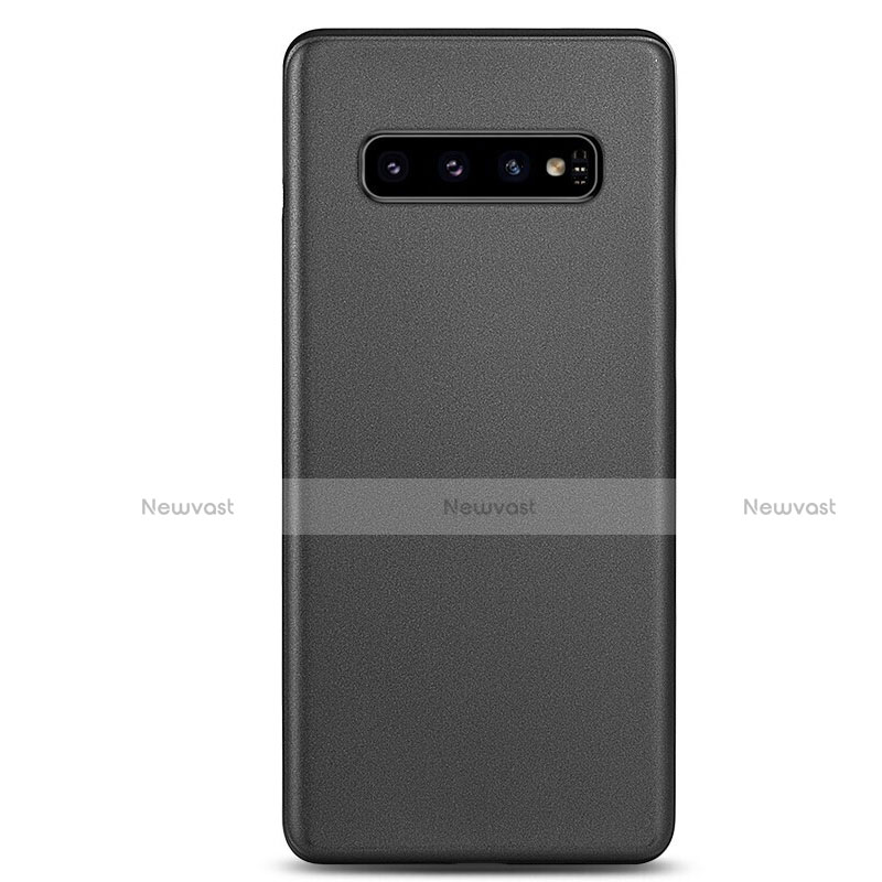 Ultra-thin Transparent Matte Finish Cover Case P01 for Samsung Galaxy S10 Black