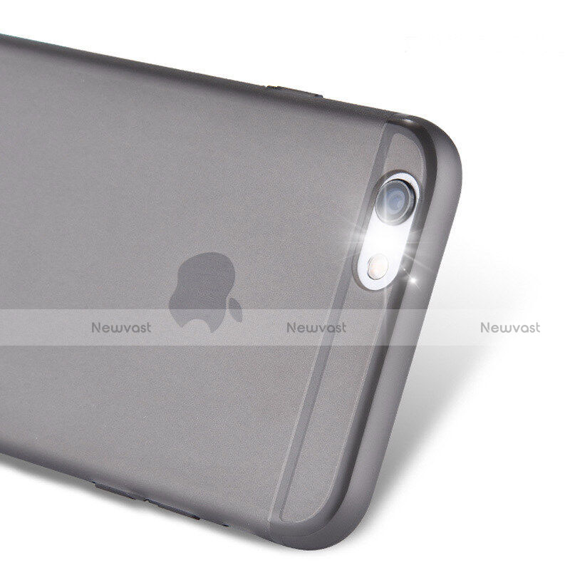 Ultra-thin Transparent Matte Finish Soft Case for Apple iPhone 6S Dark Gray
