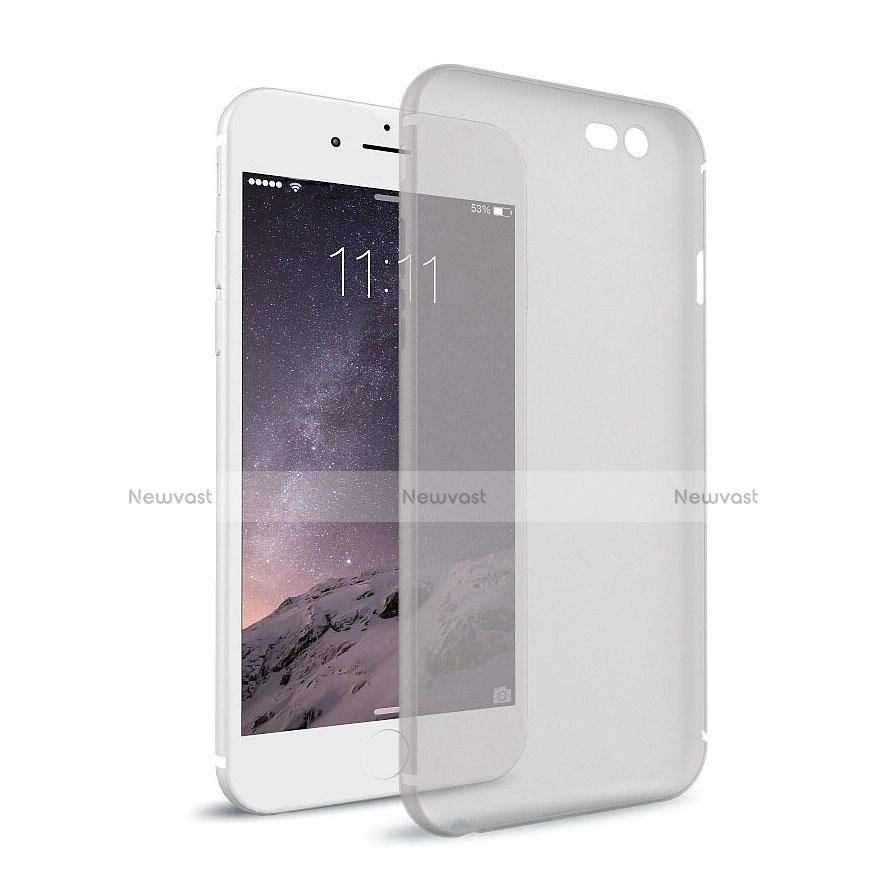 Ultra-thin Transparent Matte Finish Soft Case for Apple iPhone 6S Plus Gray