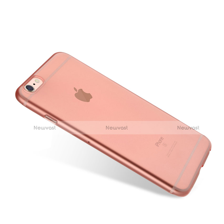 Ultra-thin Transparent Matte Finish Soft Case for Apple iPhone 6S Plus Rose Gold