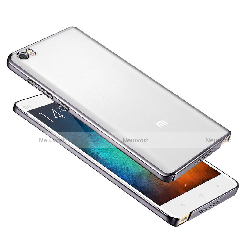 Ultra-thin Transparent Plastic Case Cover for Xiaomi Mi Note Gray