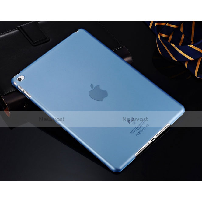 Ultra-thin Transparent Plastic Case for Apple iPad Air Sky Blue