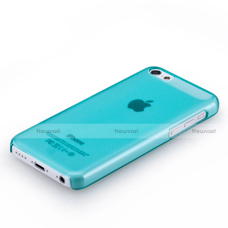 Ultra-thin Transparent Plastic Case for Apple iPhone 5C Sky Blue