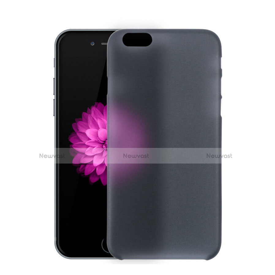 Ultra-thin Transparent Plastic Case for Apple iPhone 6 Dark Gray