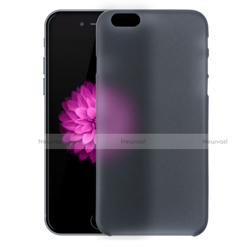 Ultra-thin Transparent Plastic Case for Apple iPhone 6 Plus Dark Gray