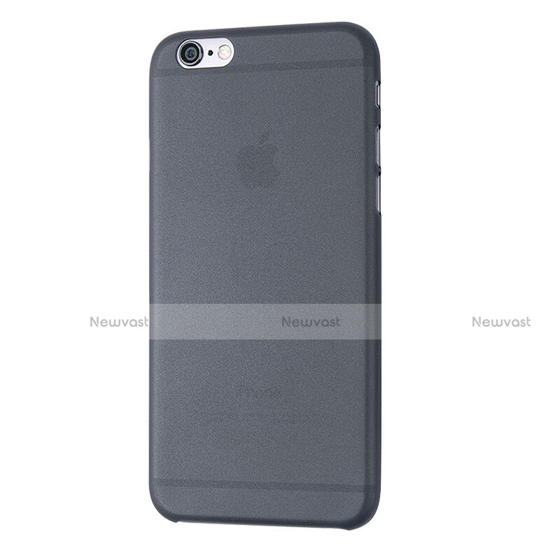 Ultra-thin Transparent Plastic Case for Apple iPhone 6 Plus Dark Gray