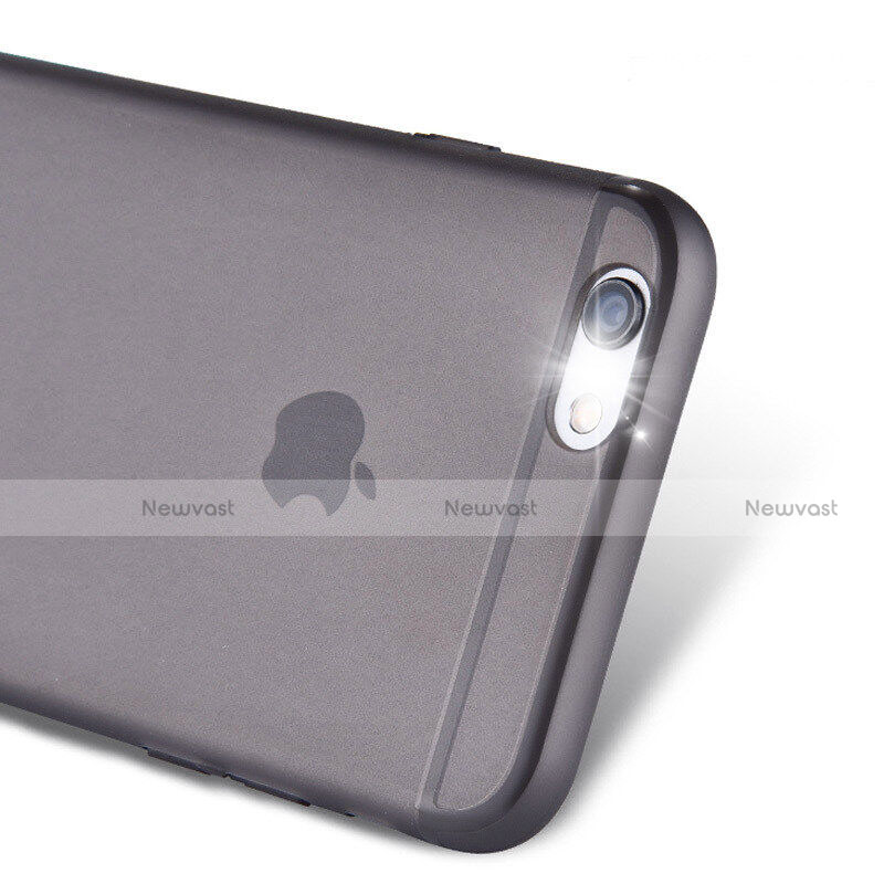 Ultra-thin Transparent Plastic Case for Apple iPhone 6 Plus Dark Gray