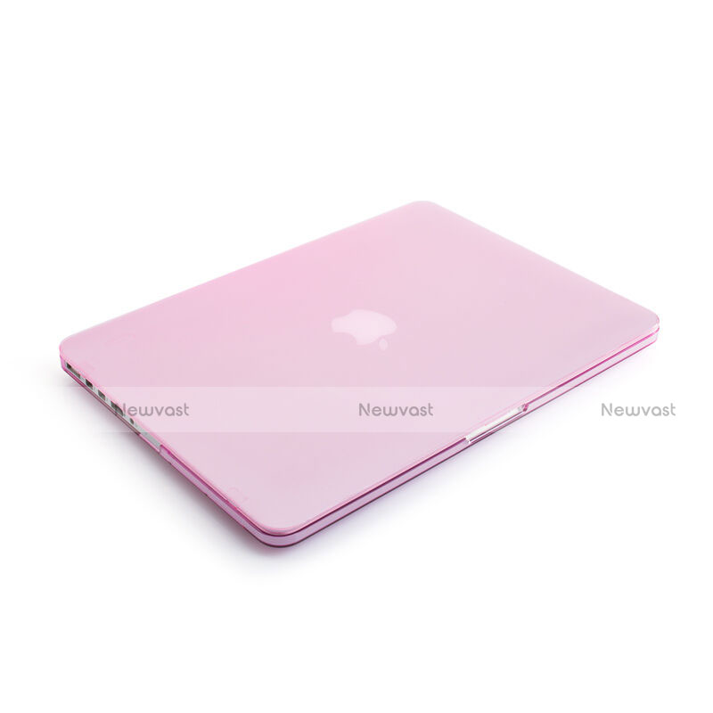 Ultra-thin Transparent Plastic Case for Apple MacBook Air 13 inch Pink