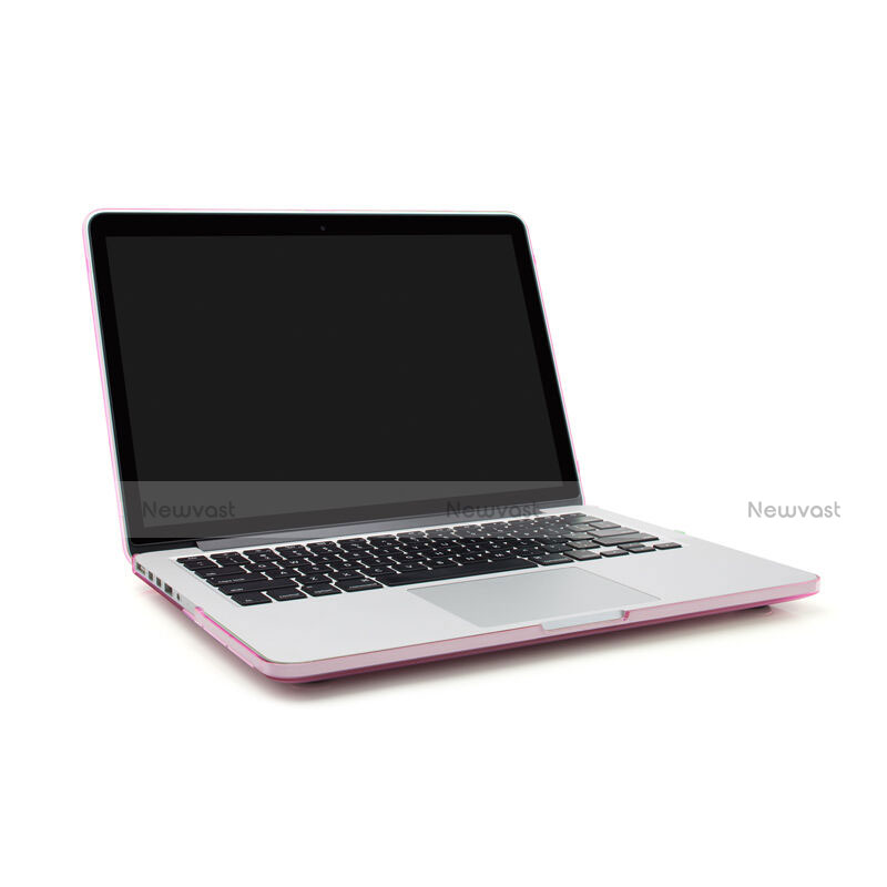 Ultra-thin Transparent Plastic Case for Apple MacBook Air 13 inch Pink