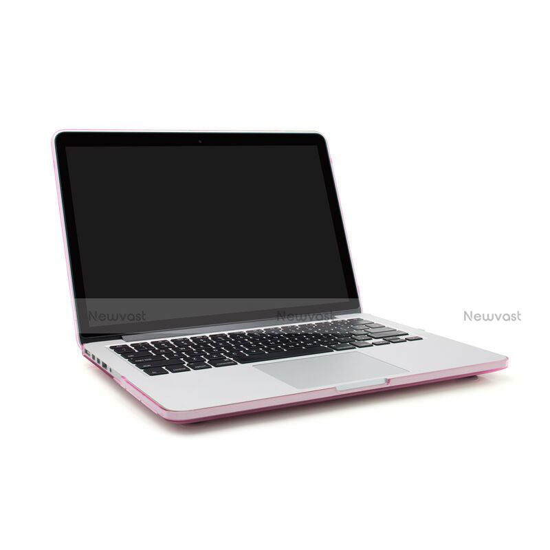 Ultra-thin Transparent Plastic Case for Apple MacBook Pro 15 inch Pink