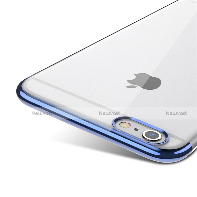 Ultra-thin Transparent Plastic Case T01 for Apple iPhone 6 Blue