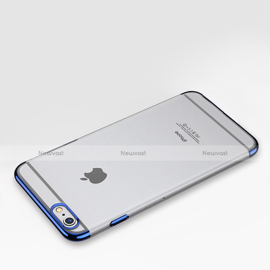 Ultra-thin Transparent Plastic Case T01 for Apple iPhone 6S Plus Blue