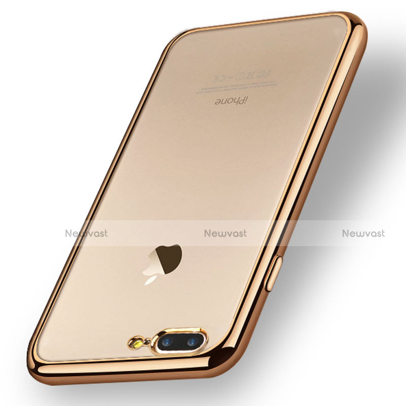 Ultra-thin Transparent TPU Soft Case A08 for Apple iPhone 7 Plus Gold