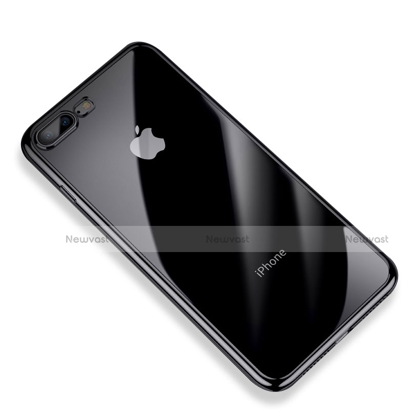 Ultra-thin Transparent TPU Soft Case A14 for Apple iPhone 7 Plus Black