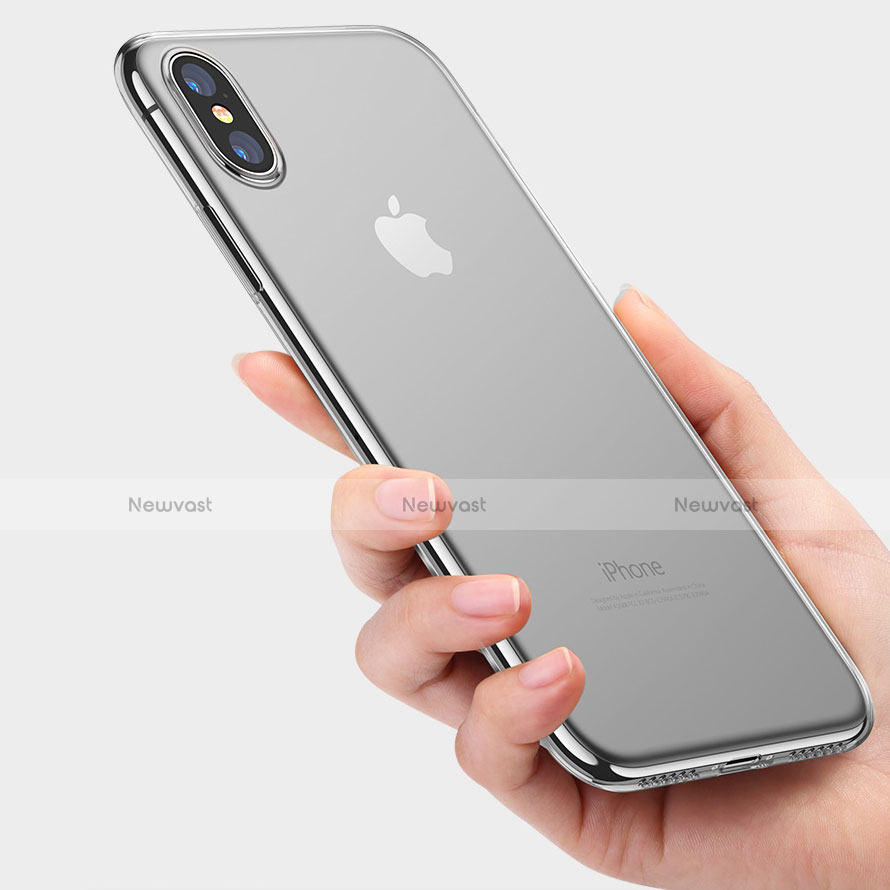 Ultra-thin Transparent TPU Soft Case C08 for Apple iPhone X Clear