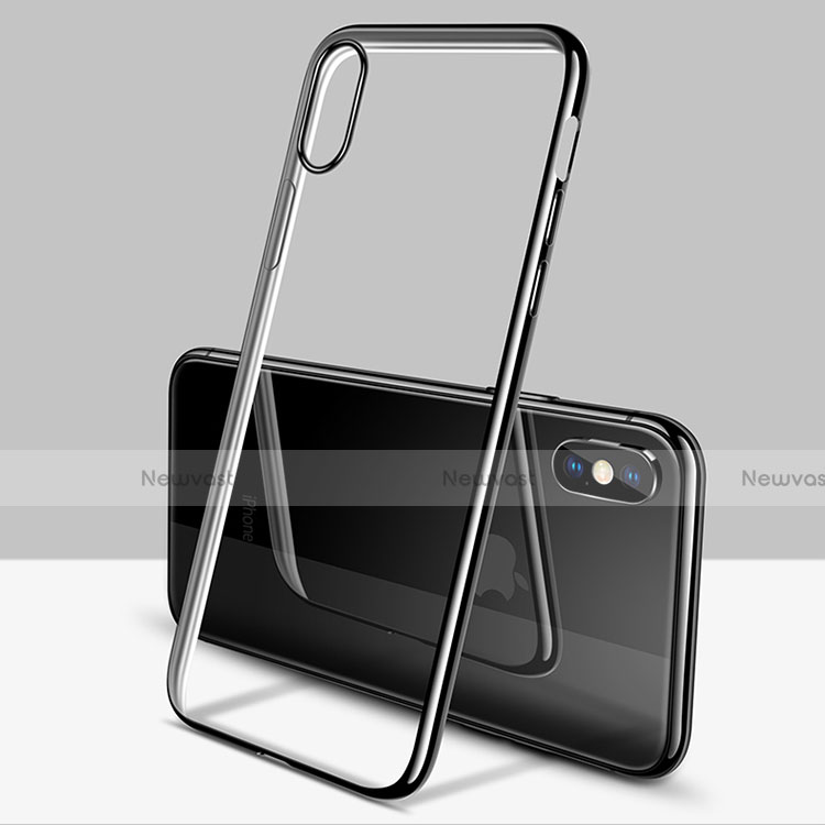 Ultra-thin Transparent TPU Soft Case C11 for Apple iPhone Xs Max Black
