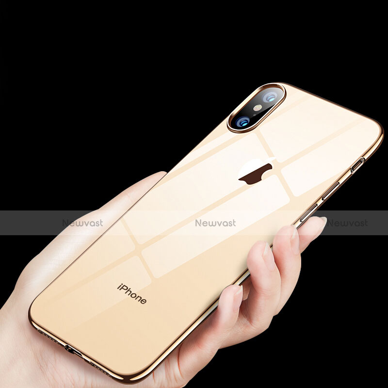 Ultra-thin Transparent TPU Soft Case C11 for Apple iPhone Xs Max Gold
