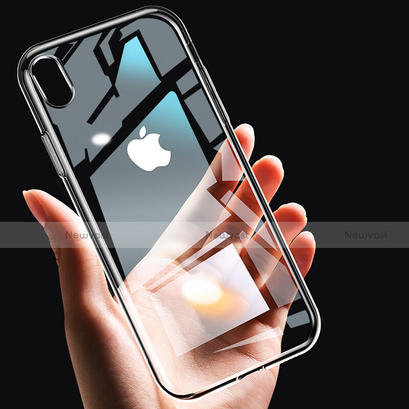 Ultra-thin Transparent TPU Soft Case C12 for Apple iPhone X Silver