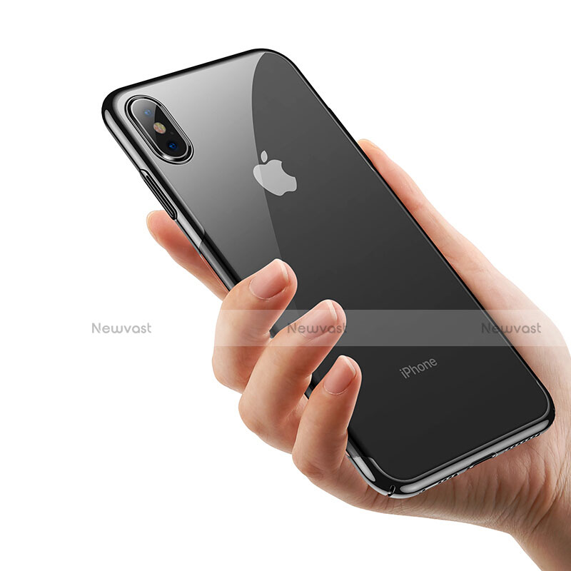 Ultra-thin Transparent TPU Soft Case C16 for Apple iPhone Xs Black