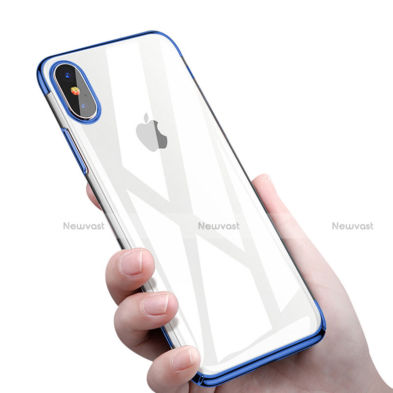 Ultra-thin Transparent TPU Soft Case C16 for Apple iPhone Xs Max Blue