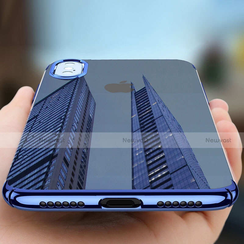 Ultra-thin Transparent TPU Soft Case C16 for Apple iPhone Xs Max Blue