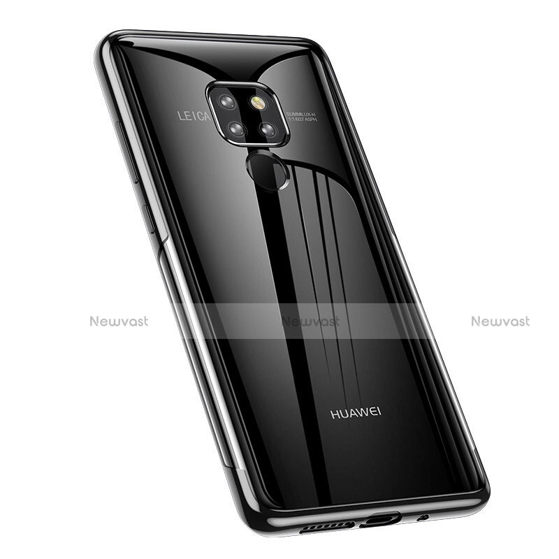 Ultra-thin Transparent TPU Soft Case Cover A02 for Huawei Mate 20 Black