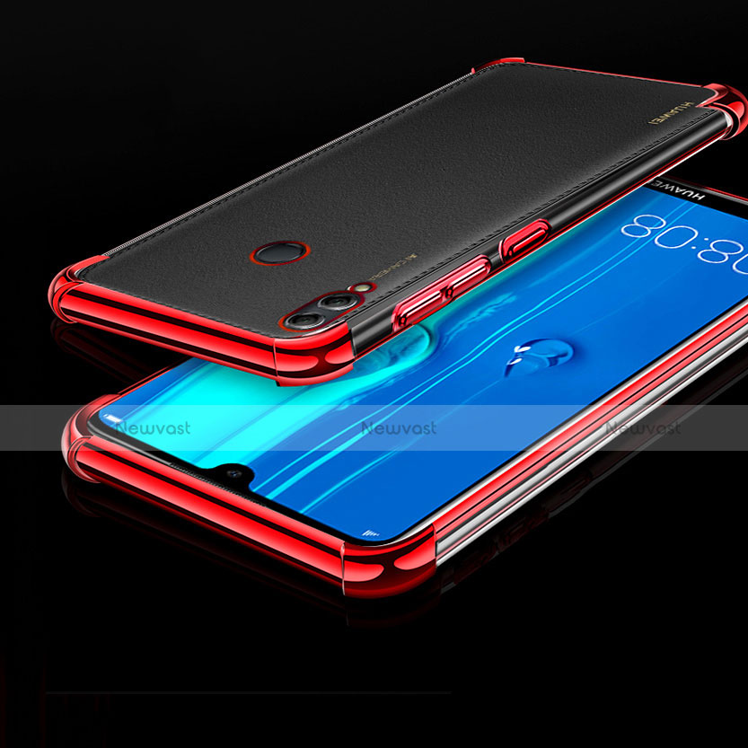 Ultra-thin Transparent TPU Soft Case Cover A04 for Huawei Honor 8X Max Red