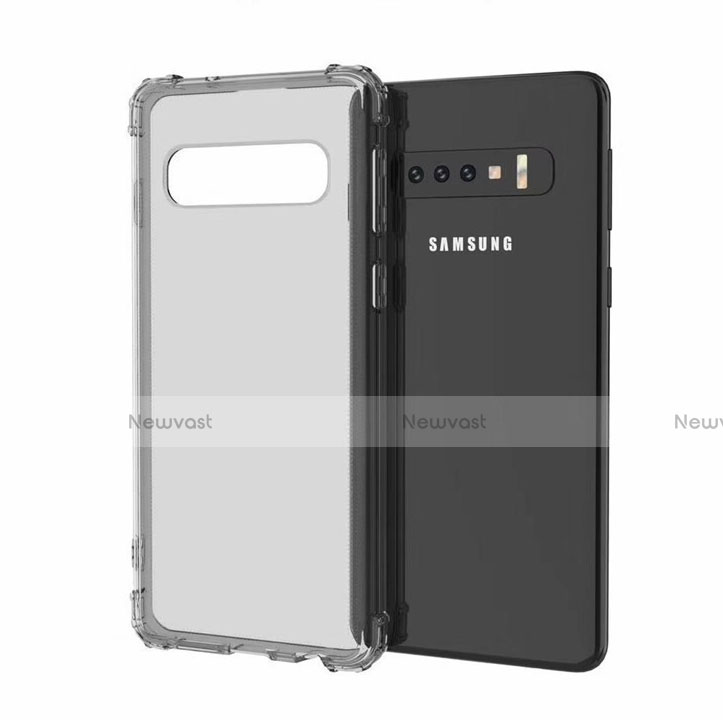 Ultra-thin Transparent TPU Soft Case Cover A05 for Samsung Galaxy S10 Gray