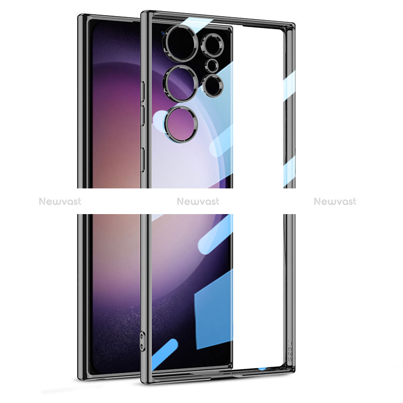 Ultra-thin Transparent TPU Soft Case Cover AC1 for Samsung Galaxy S21 Ultra 5G Black