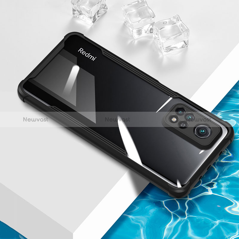 Ultra-thin Transparent TPU Soft Case Cover BH1 for Xiaomi Mi 10T 5G Black