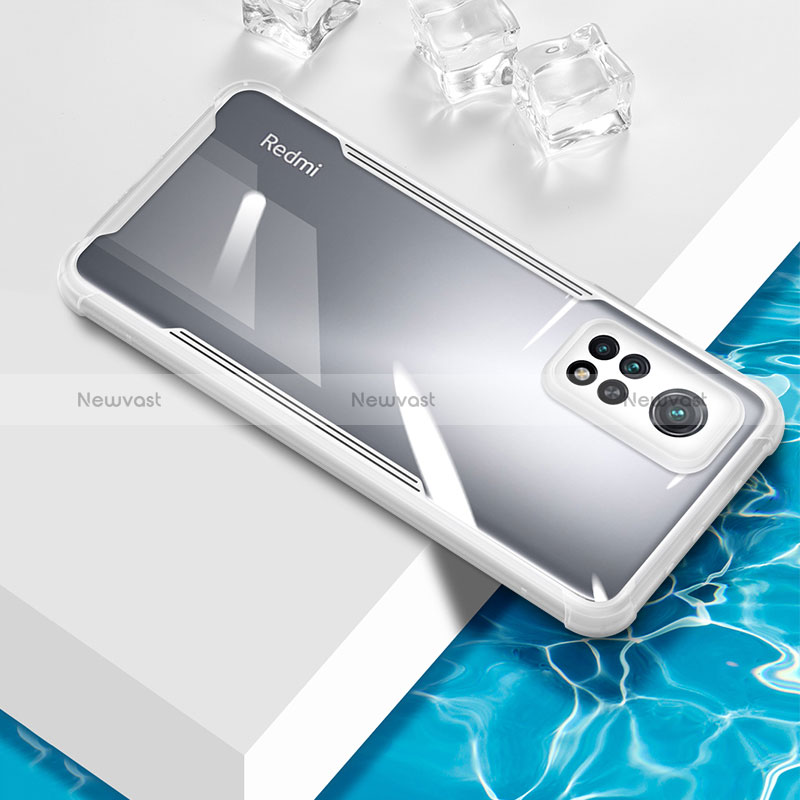 Ultra-thin Transparent TPU Soft Case Cover BH1 for Xiaomi Mi 10T 5G White